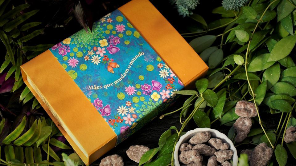 dia das mães ILLUSTRATION  Ilustração amazonia Brasil chocolate chocolate packaging embalagem Estampas packaging design