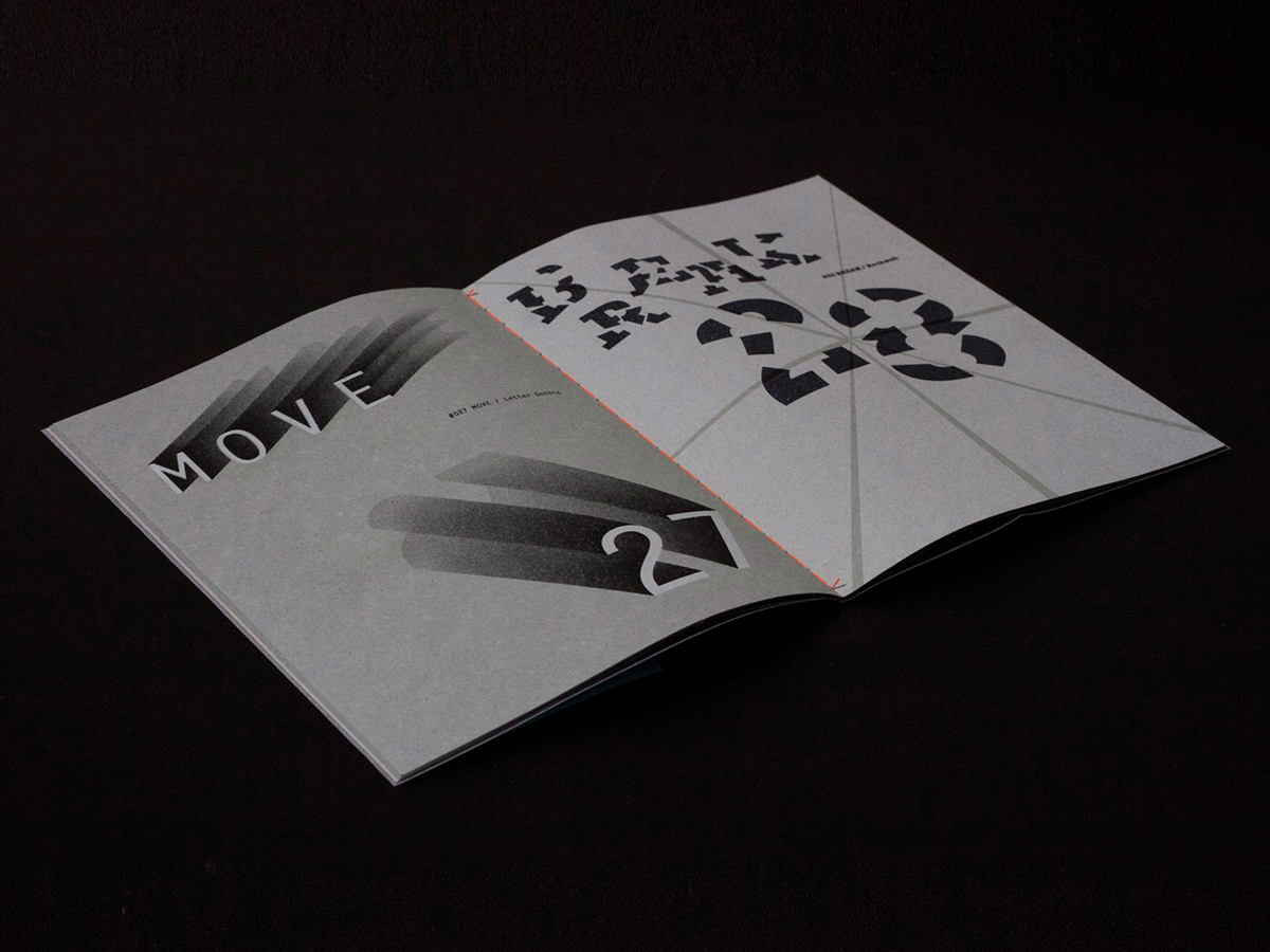 study print Zine  TABF Typeface typographic design art japan japanese monotone