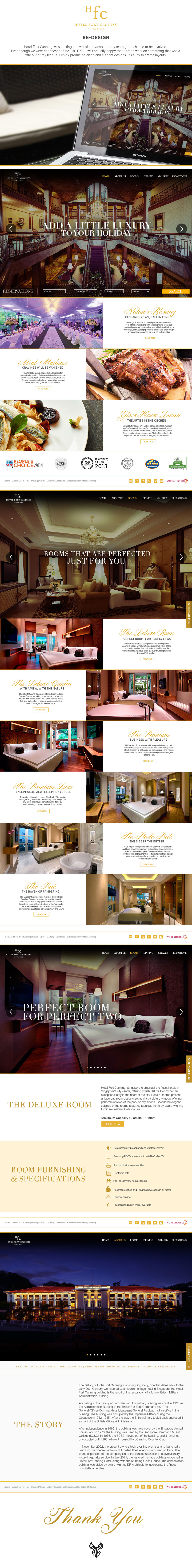 hotel Website Webdesign redesign elegant clean Atas ux UI