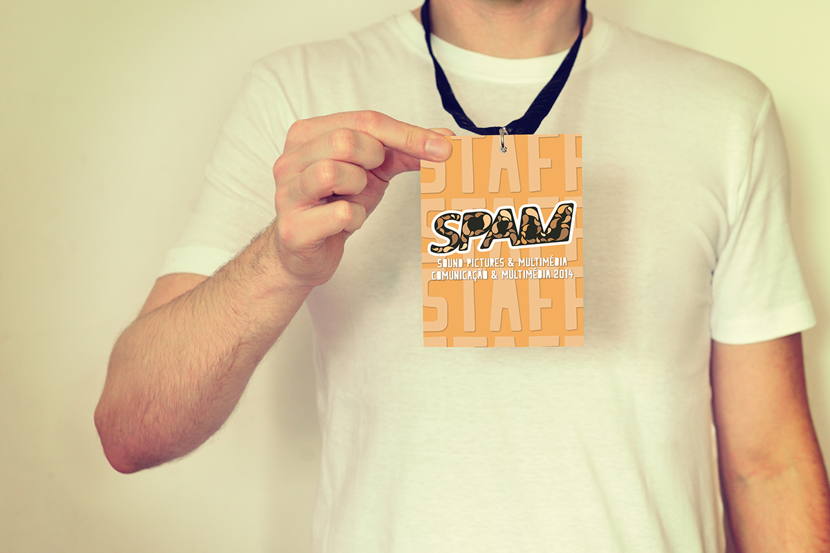 SPAM poster logo t-shirt free pass utad pen