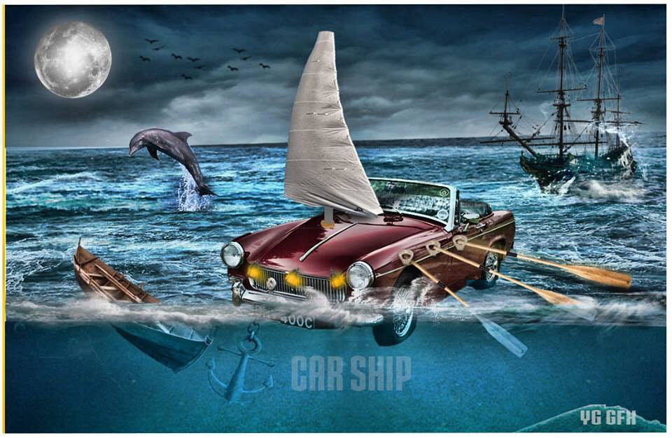 Design CarShip car ship Ship Werck fishs