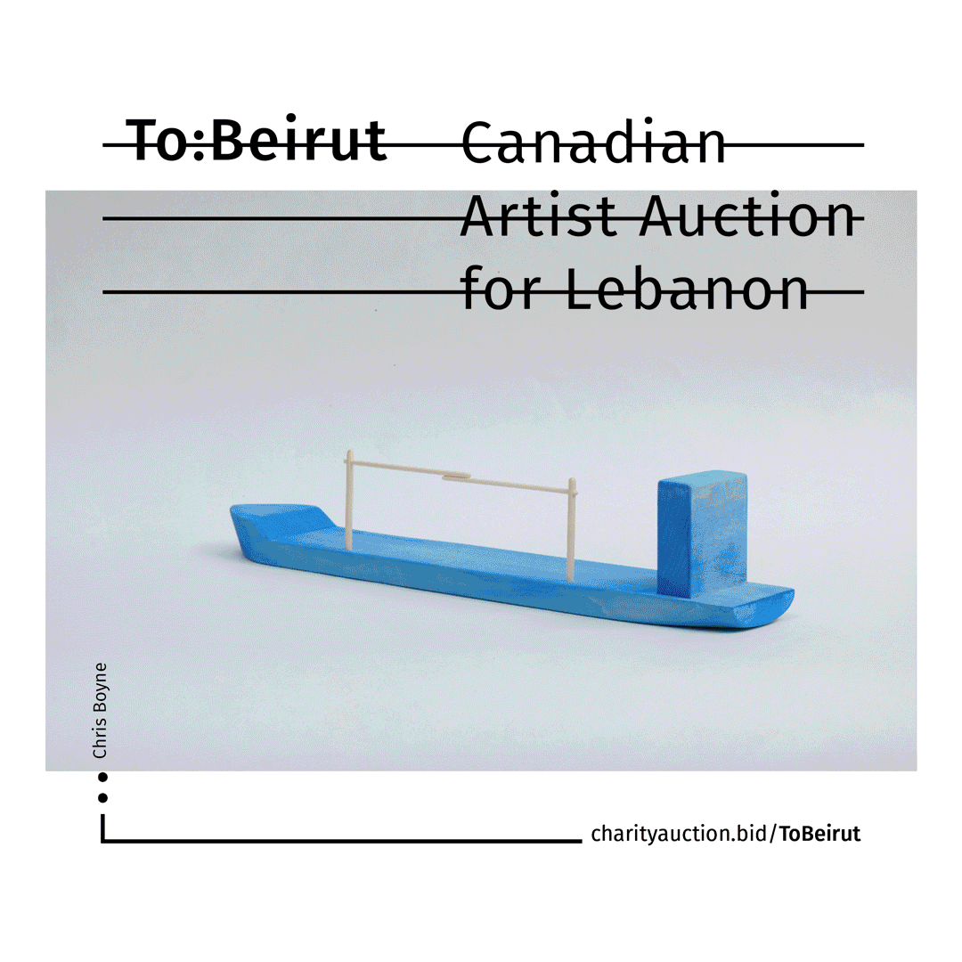artist auction branding auction branding branding  social media auction promotion canadian artist auction logo to:beirut Toronro