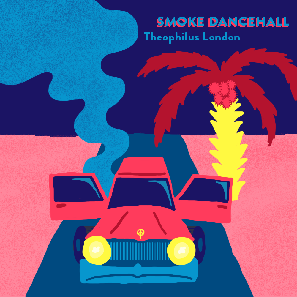 motion album cover Dancehall ILLUSTRATION  colorfull smoke graphic design 