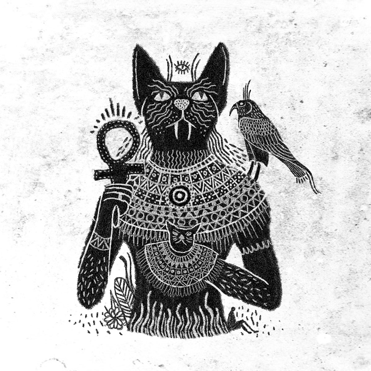 blackandwhite egypt egyptgod Cat RA