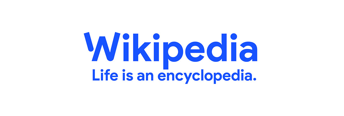 Wikipedia logo ai friendly Web blue VI branding  rebranding Young