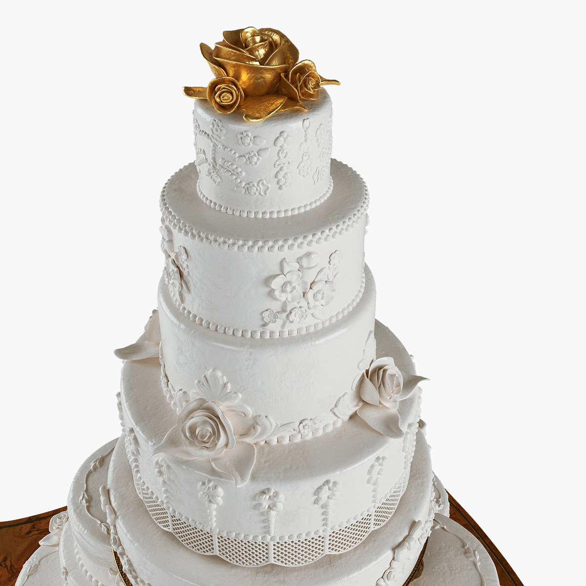 Image may contain: cake, wedding and wedding cake