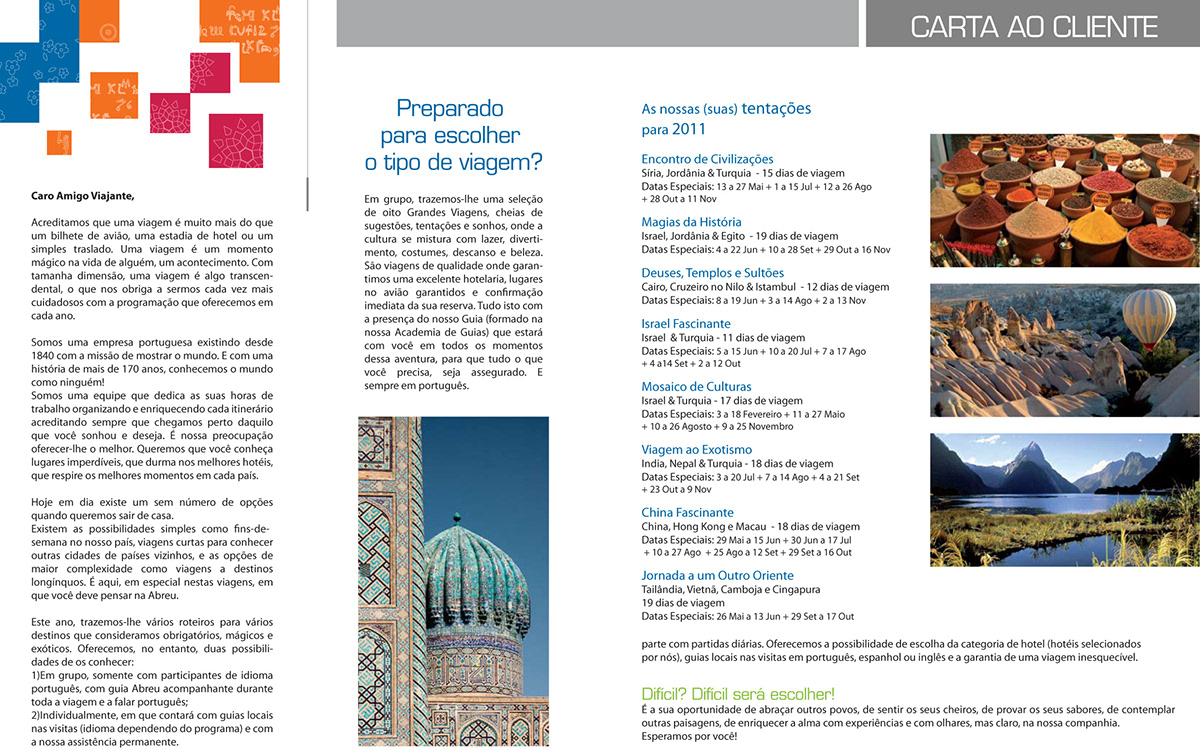 brochure  Travel Magazine
