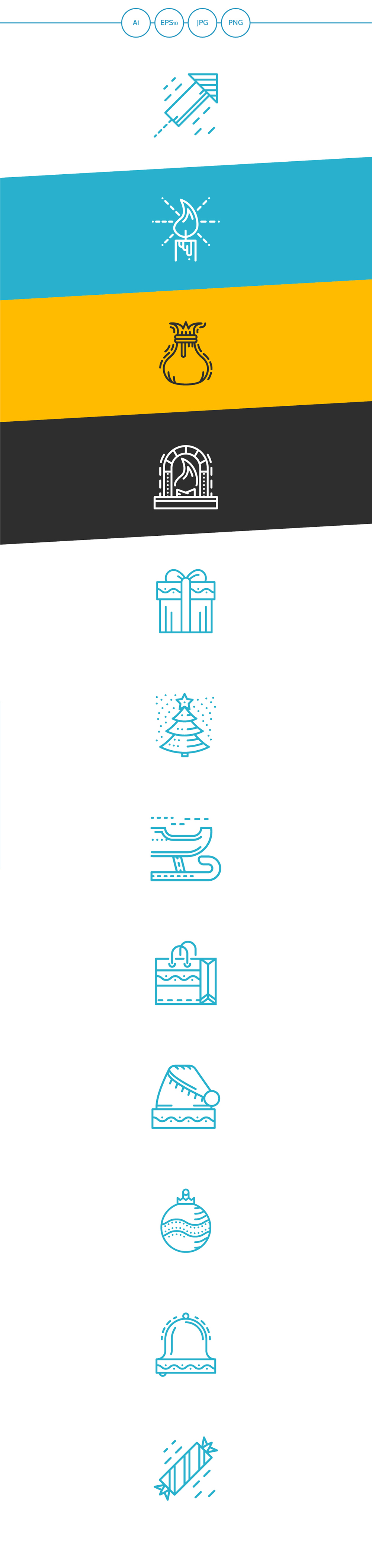 Icon Merry Christmas happy new year line vector line icon xmas design free icon download Speed Art lineart line art Christmas Holiday