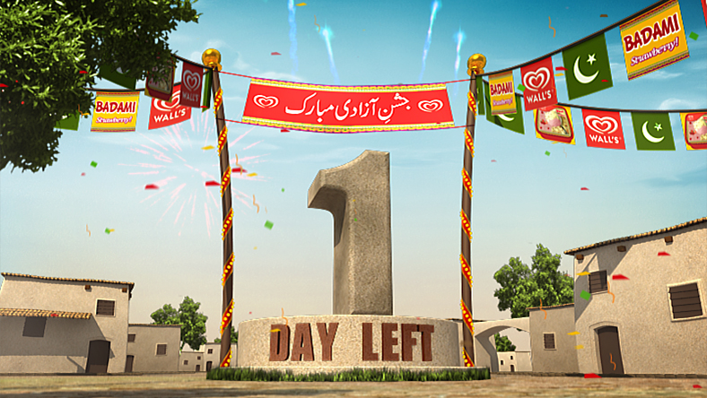 Independence Day - Countdown for Wall's Badami - Ice cream night MORNING Pakistan new year