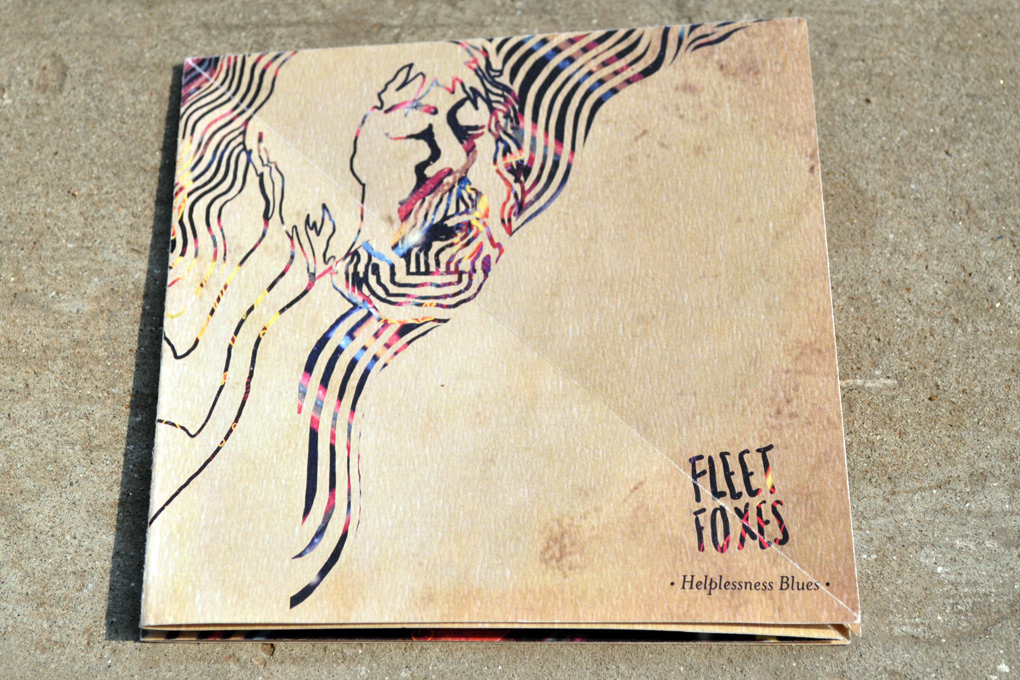 brochure  publication  fleet foxes  indie music illustrations  robin pecknold digital square fold print