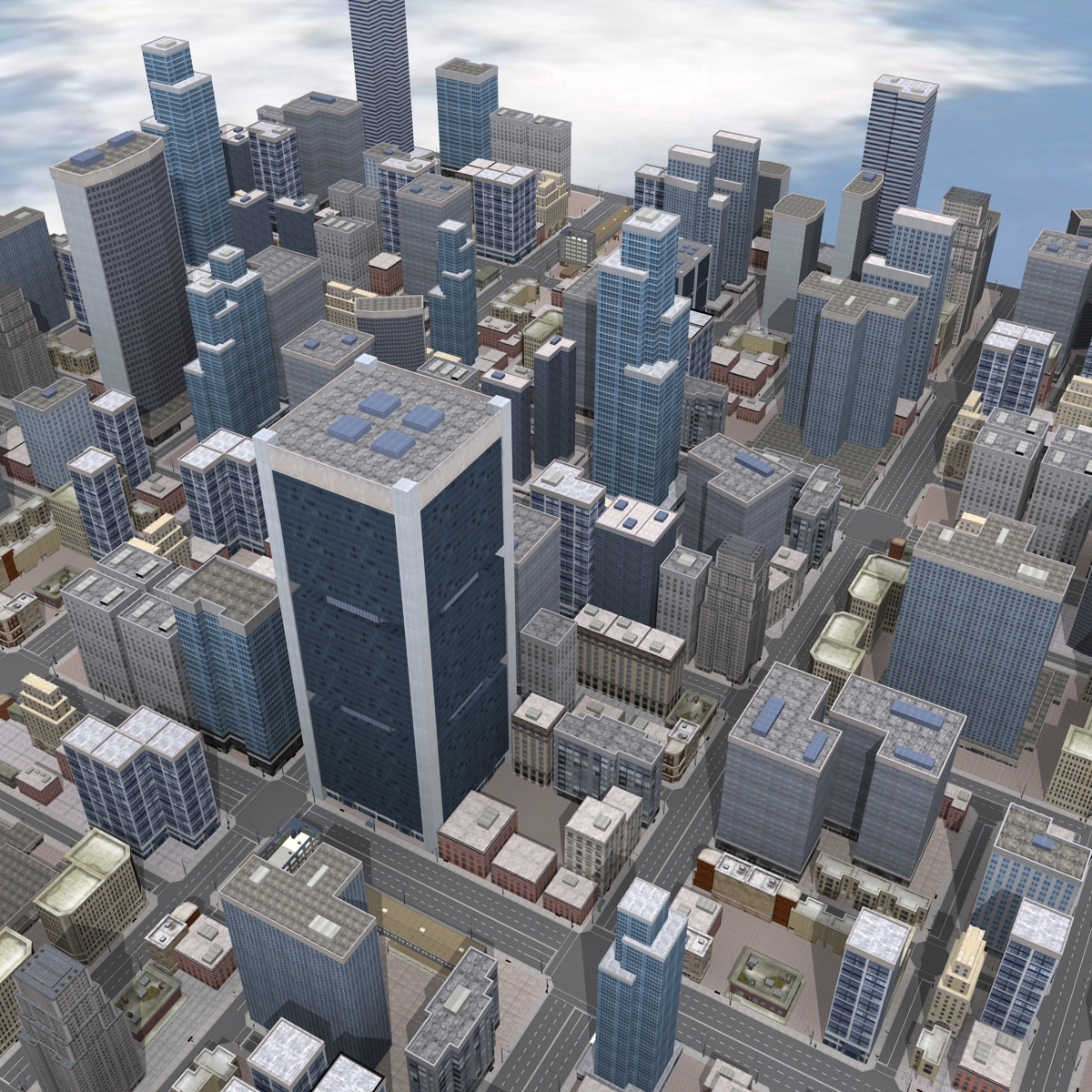 city cityscape Render 3D 3dsmax architechture