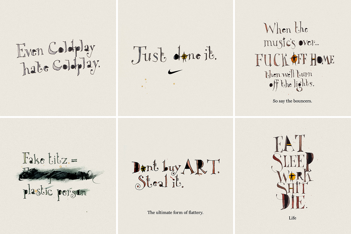 art of letters HAND LETTERING The Art of Letters typography  