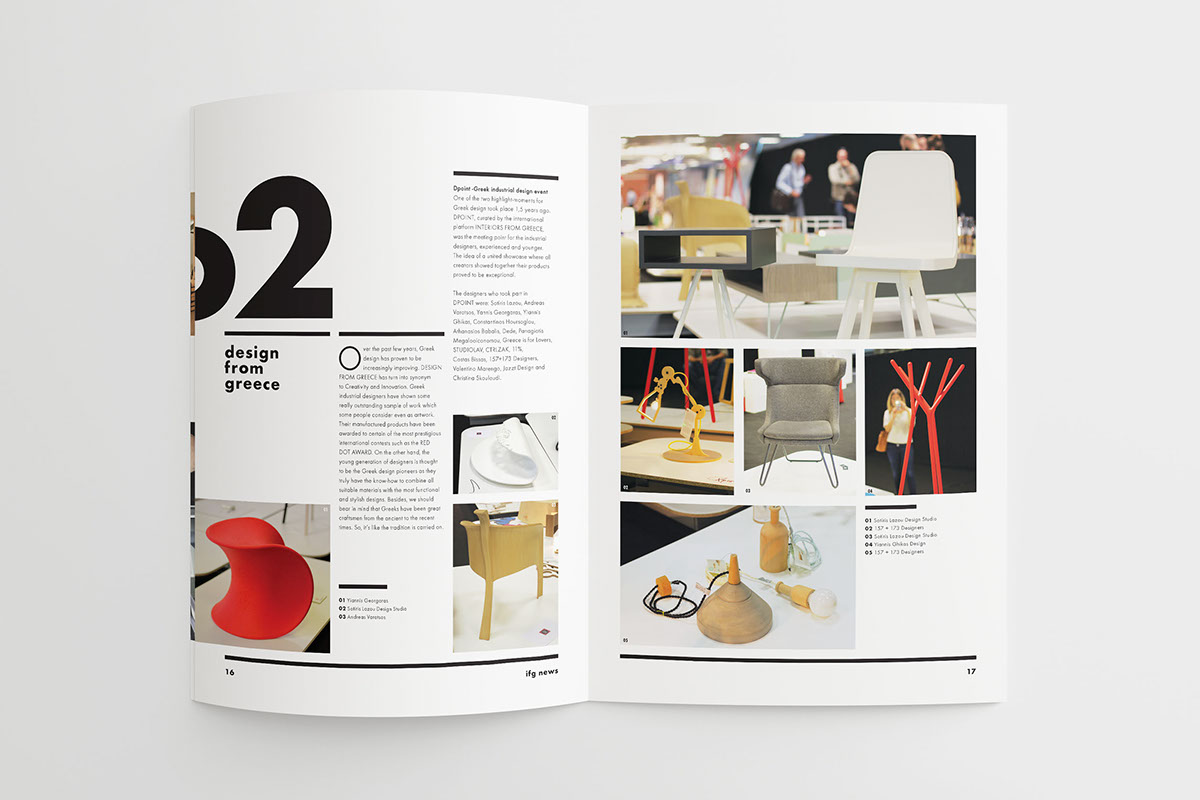Adobe Portfolio magazine Layout graphic cursordesign brochure art Interior Exhibition  page minimal furniture creative issue design publication