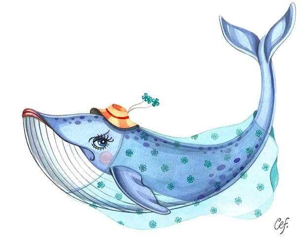 Children's Books Illustration cuento infantil bajo del mar calamar vampiro pez murciélago
