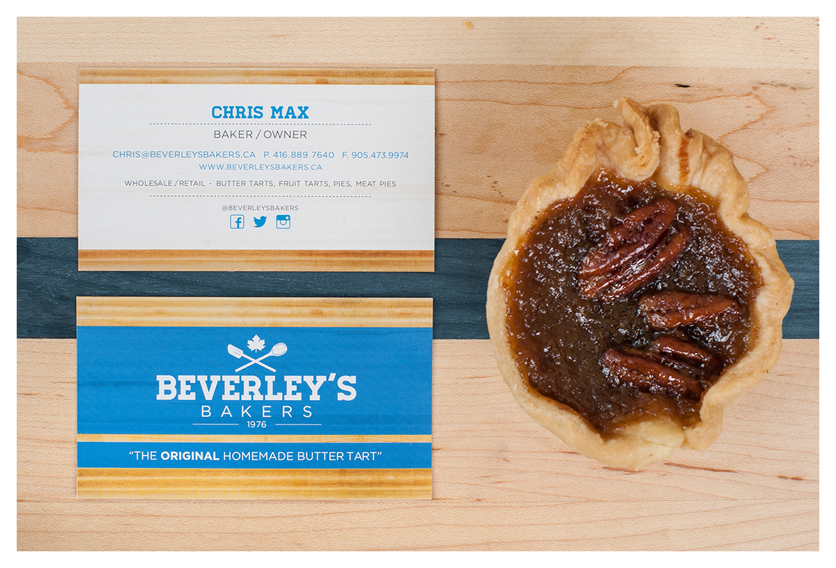 Beverleys bakers baking Butter Tarts pies tarts Canada Canadian Maple Leaf wood