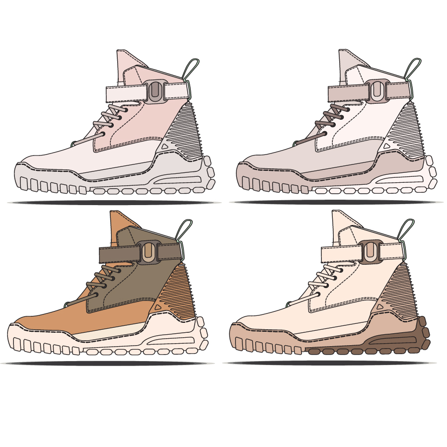 sketches process Work  design footwear shoes accessories