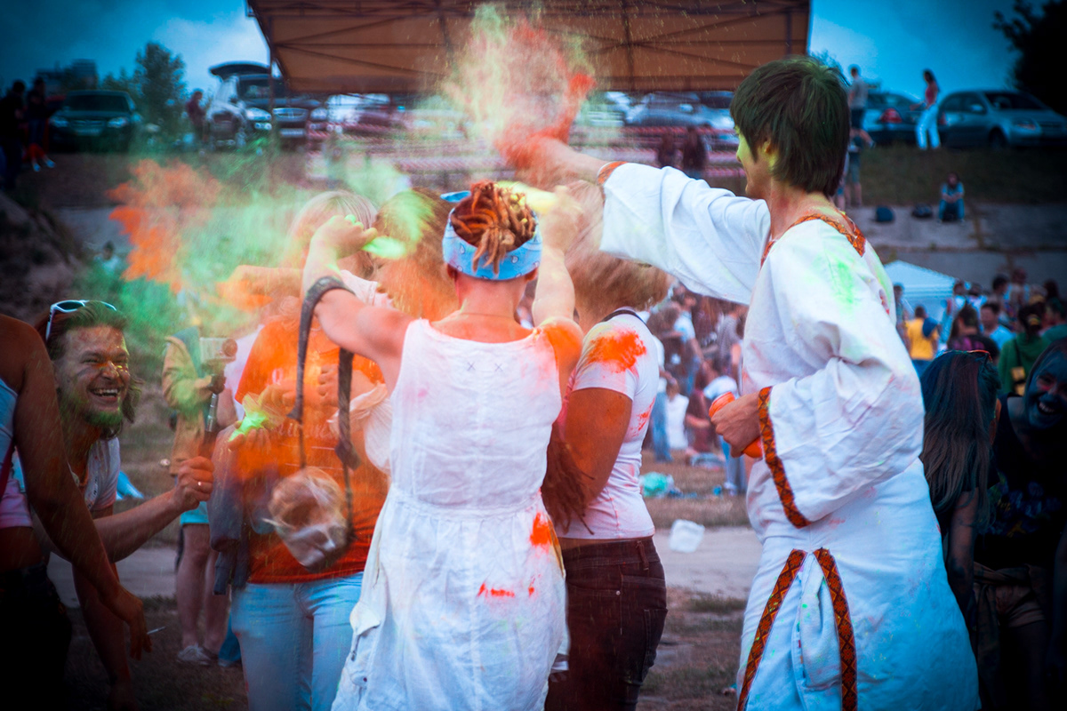 Indian festival Holi in Kiev