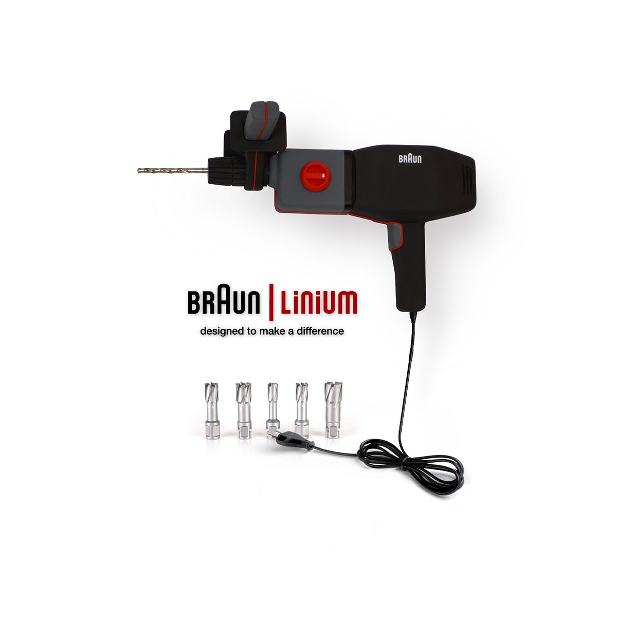 braun electric drill Dieter Rams perçeuse   outillage   Outils tools tools workshop drill equipment outfit