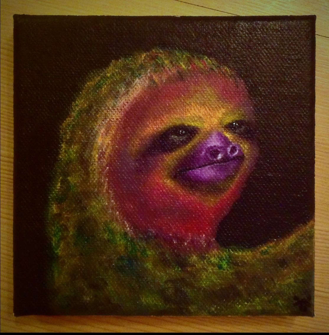 Majestic sloth multicolored
