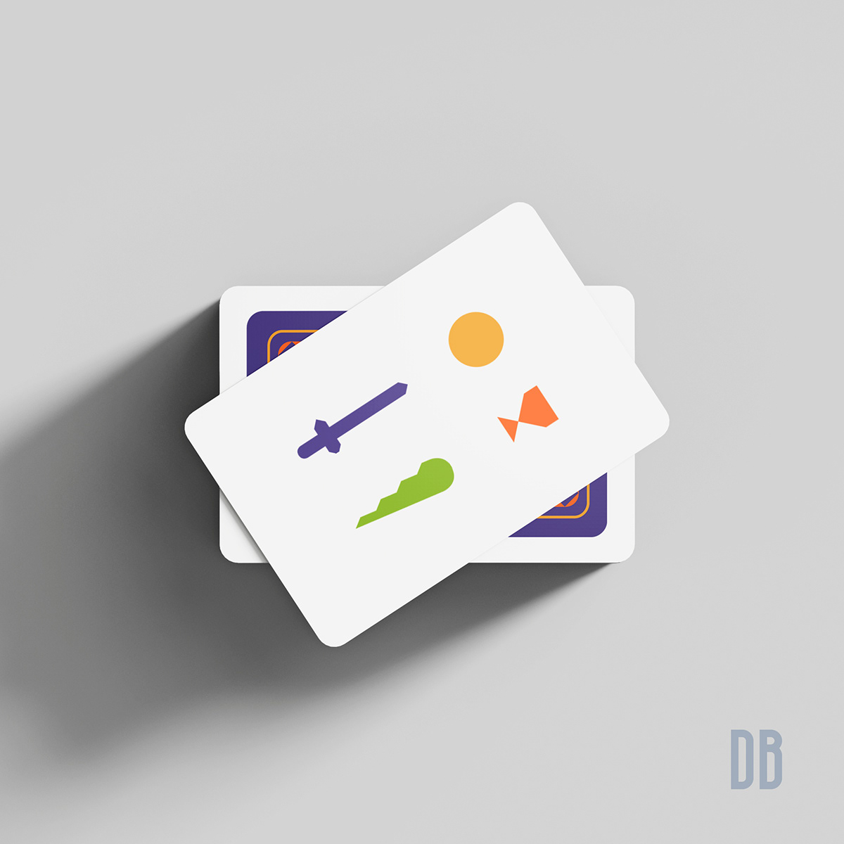 cards minimalistic playing spanish