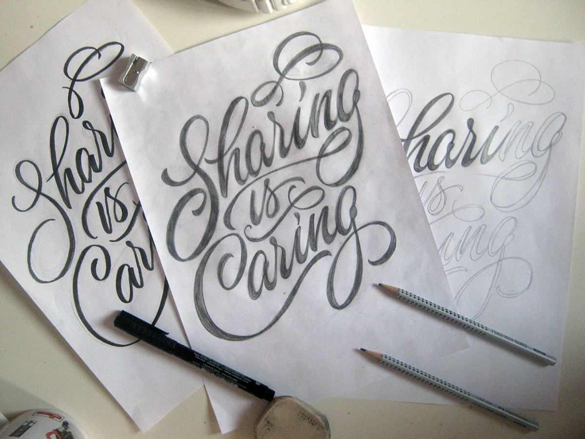 lettering art hand type font sketch desing logo Logotype print