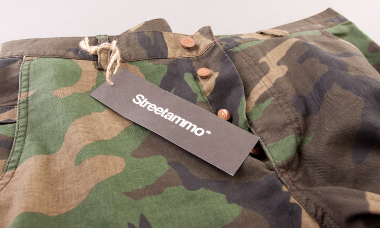 Streetammo graphiclunch Collaboration Cargo pants camoflage woodland