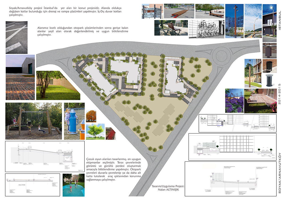 Landscape landscearchitecture design Soyak Arnavutköy portfolio