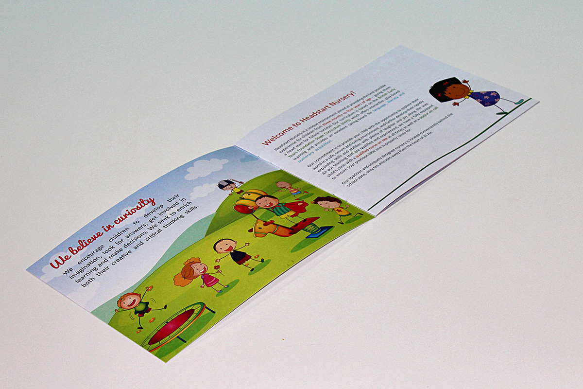 headstart brochure folder design