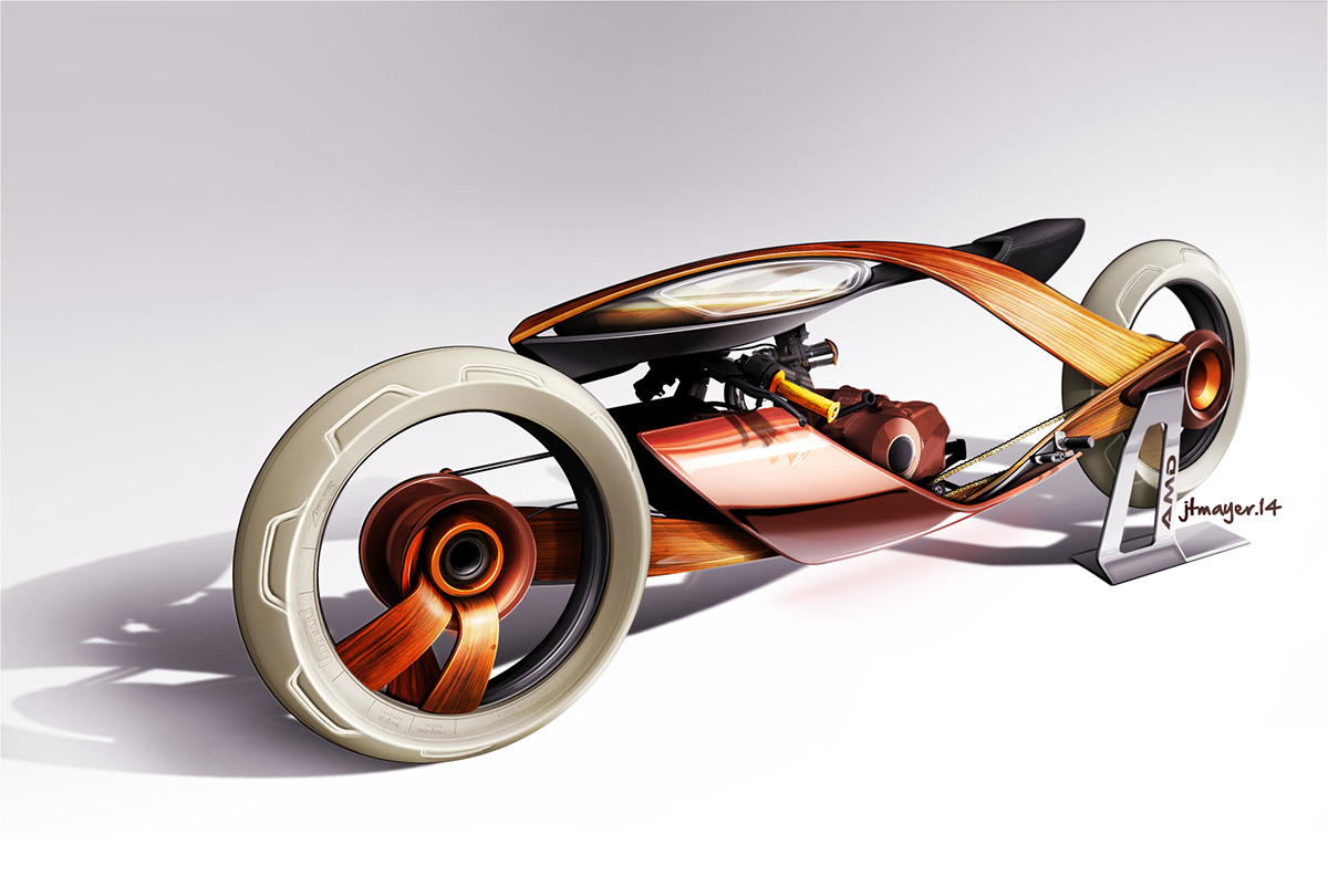 motorcycle concept bike AMD