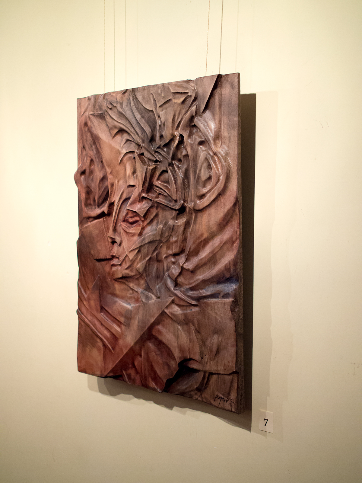 wooden bas-relief sculpture contemporary relief abstract woodcarving stanil popov wood