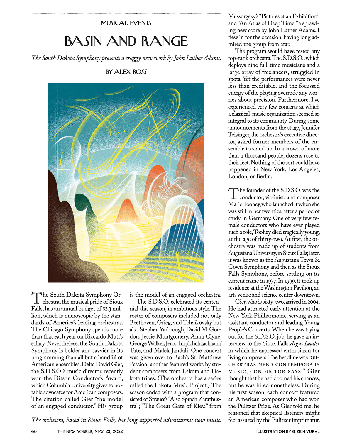 artwork classical music digital illustration Drawing  editorial Editorial Illustration gizem vural ILLUSTRATION  musical events The New Yorker