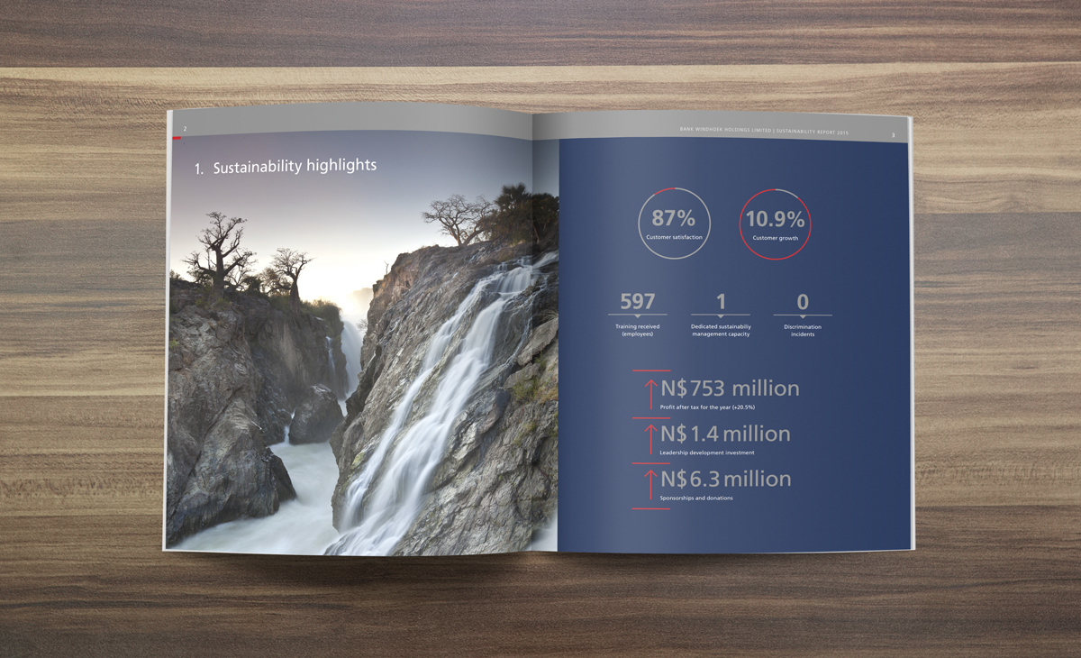 sustainability report Layout Design