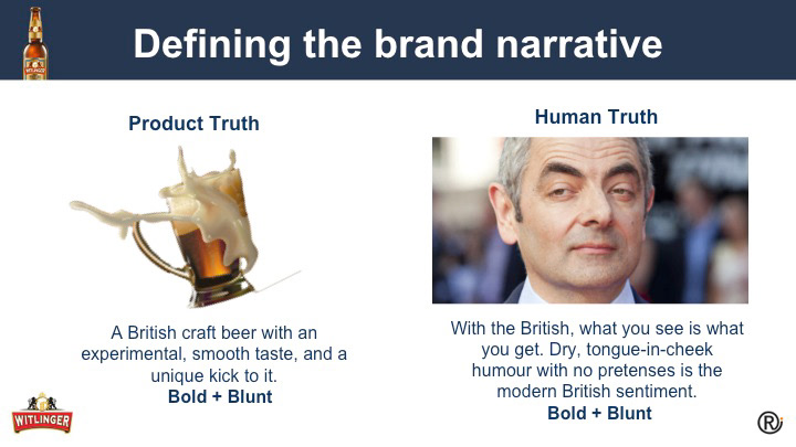 beer brands creative pitch british
