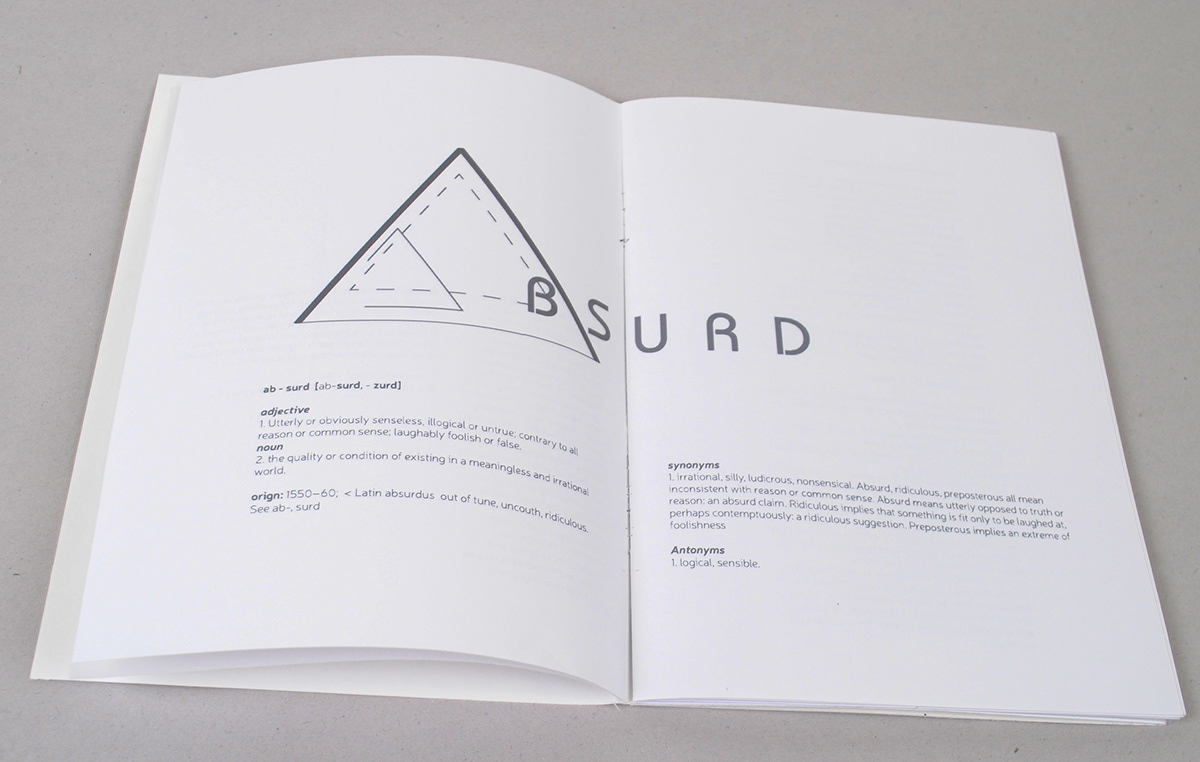 Absurd cards heart clubs spades diamonds game istd awards editorial Booklet Kelly Igoe istd paper