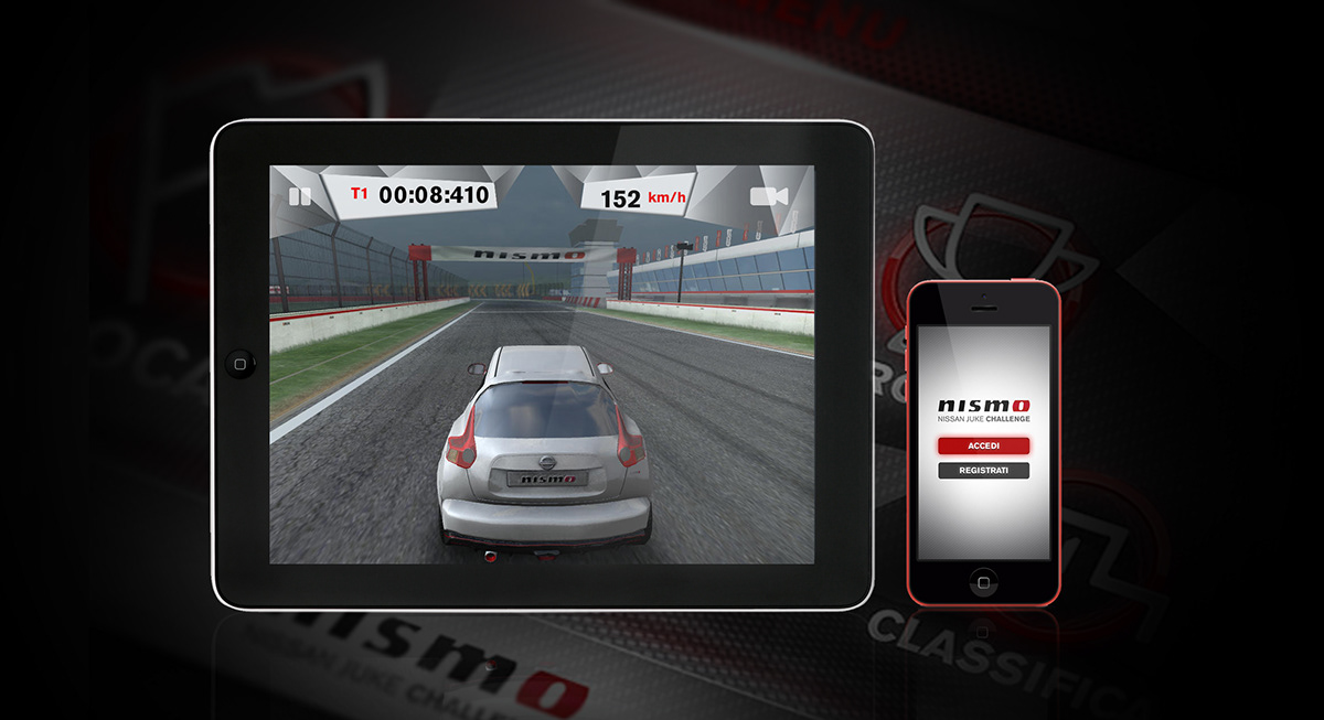 nismo Nissan juke challange game Driving app