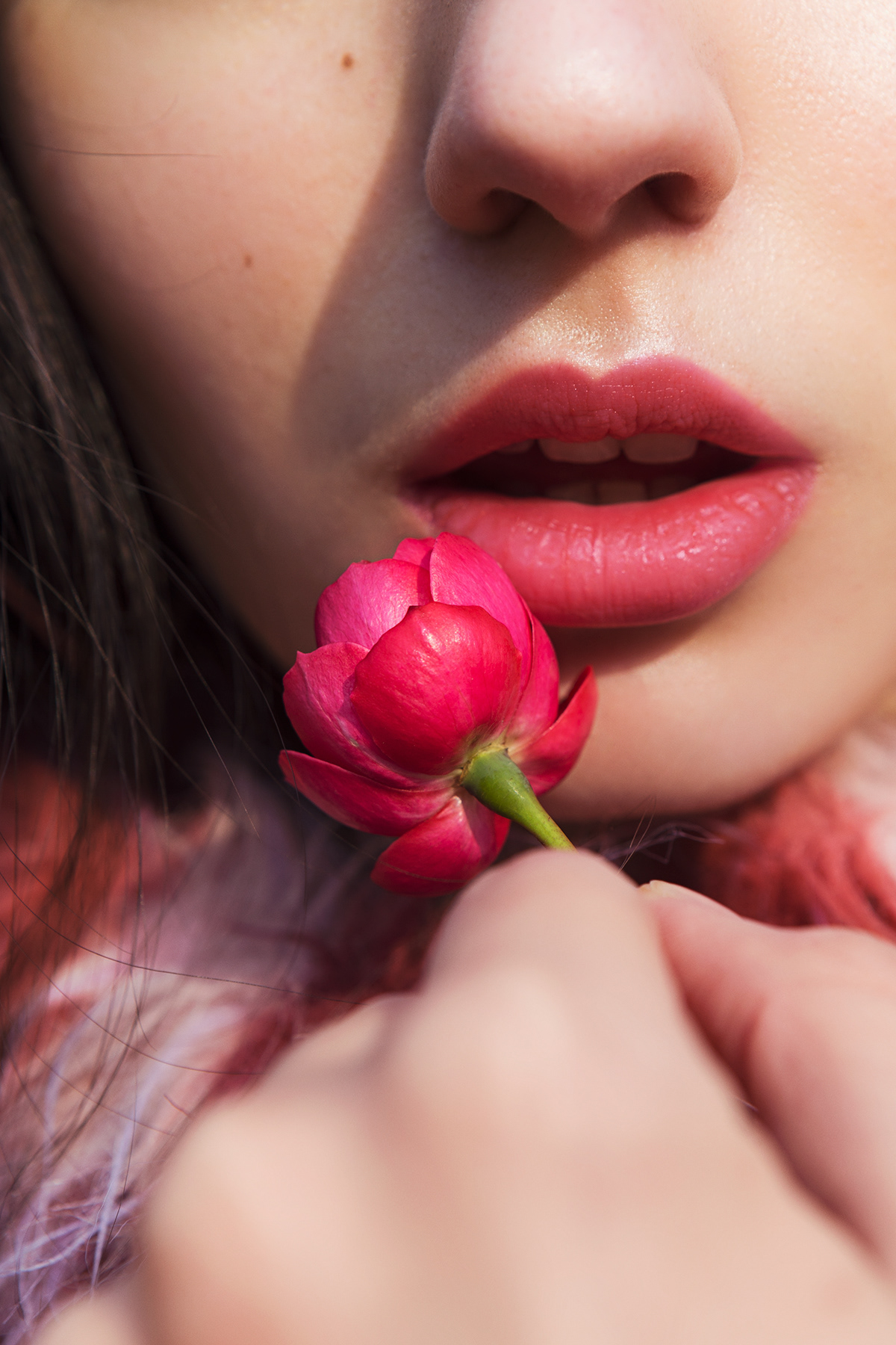 autumn Flowers makeup urbanphotography milano fashionphotography portrait styling  pink RITRATTO