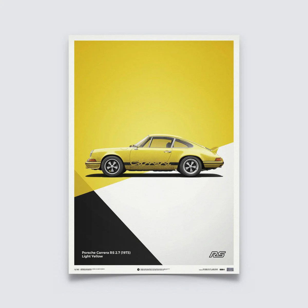 car poster design graphic design  vintage automotive   3D 3ds max Render