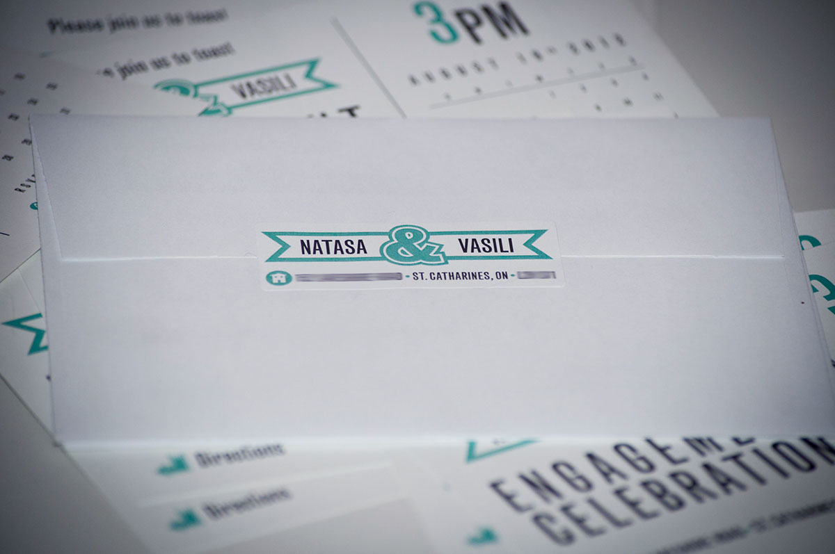 Invitation engagement wedding design nakis partheniou green grey contemporary Retro map party print logo type photograph