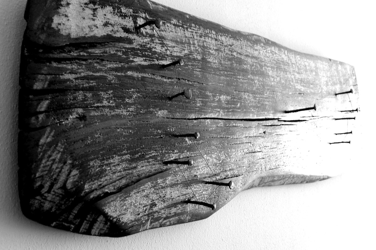 wooden board art sculpture interiors made in italy wrought iron nails old nails handmade nail