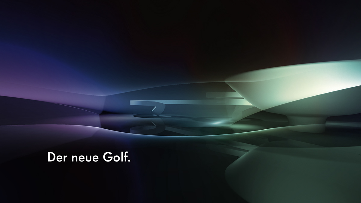 VW volkswagen golf Oscar Niemeyer light colors concept art