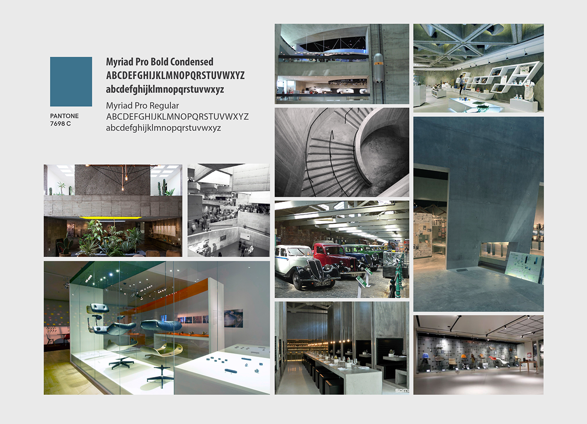 branding  singapore museum Brutalist design Engineering 