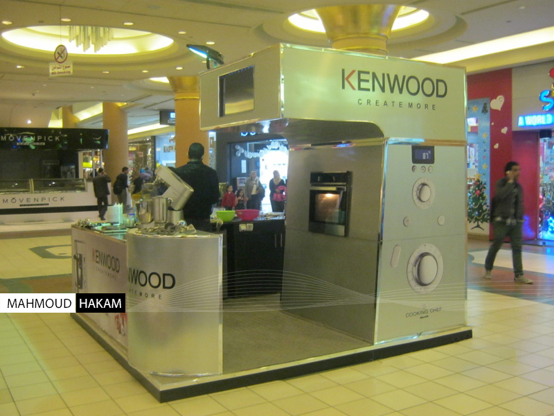 Display KenWood Booth cooking activation kenwood exhibiton Exhibition  booth Kenwood Kiosk Interior industrial creative FLOOR Stand KITCHEN BOOTH