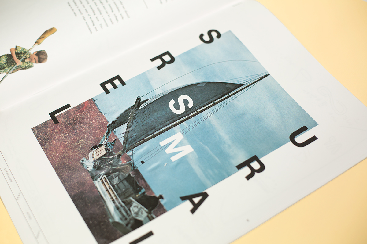 editorial design graphic book dream wavera conceptual Layout type grid Retro modernism surreal