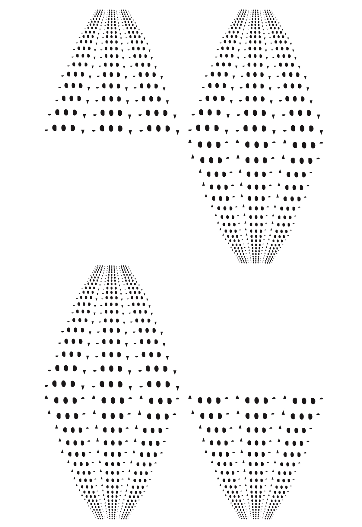 Typographic Design pattern black and white Didot Futura adobe garamond pro helvetica