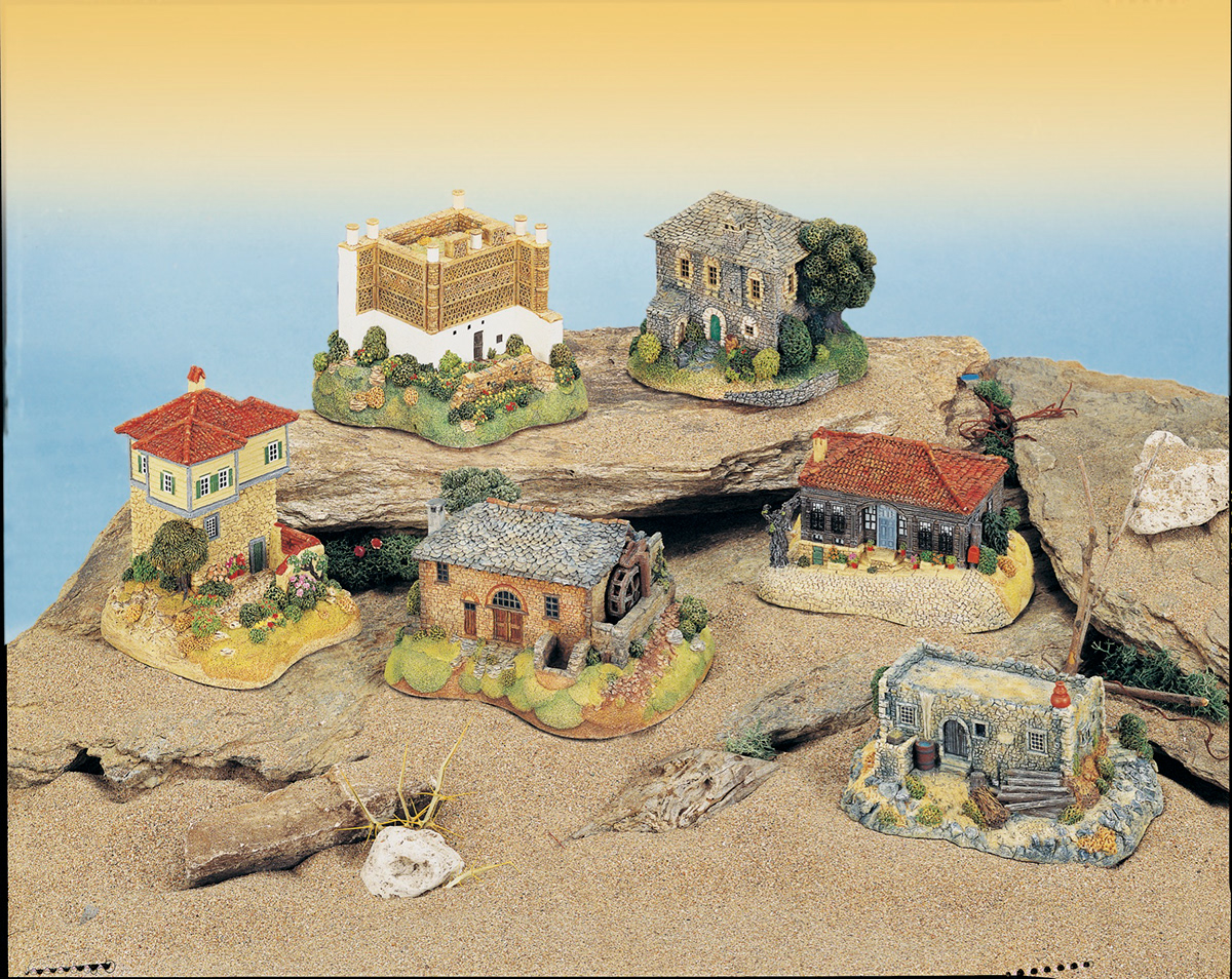 Greece traditional houses miniatures Collection