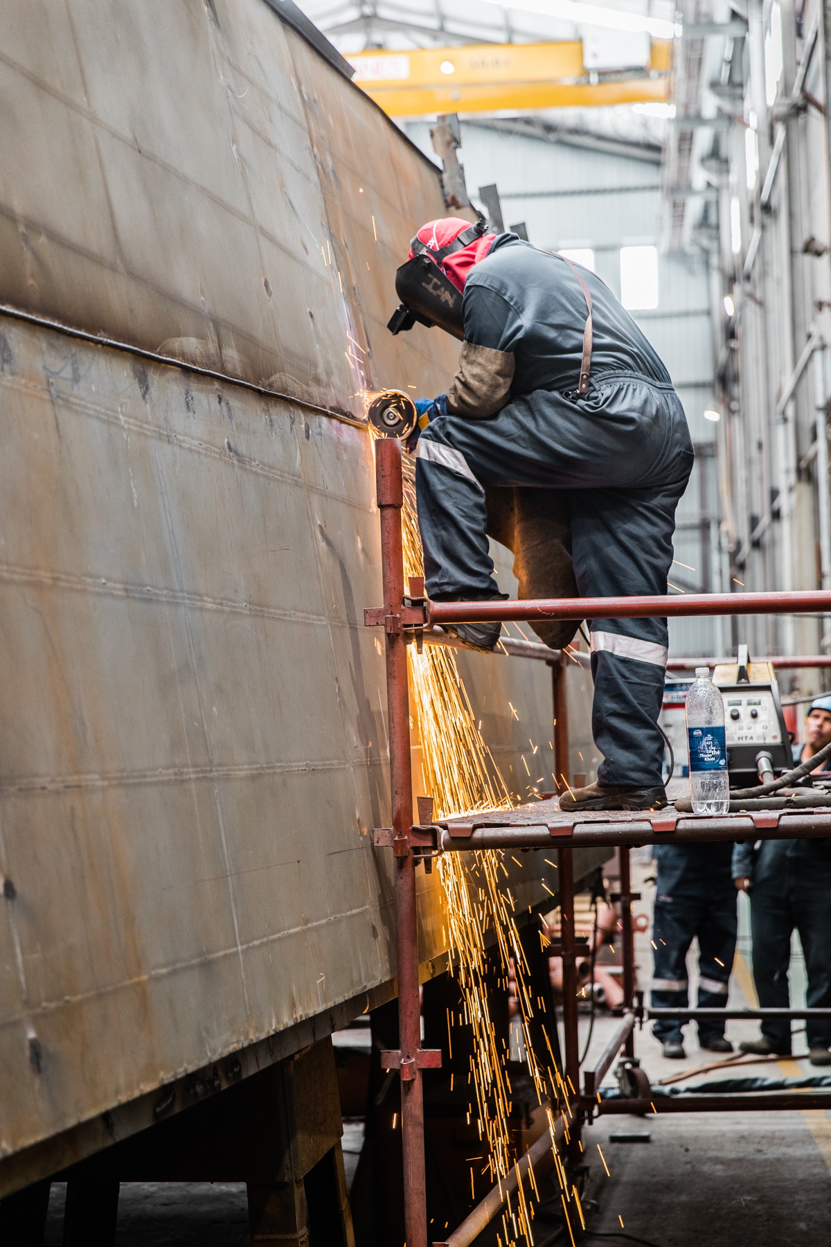 Advertising  ship nautical Workers shipyard welding