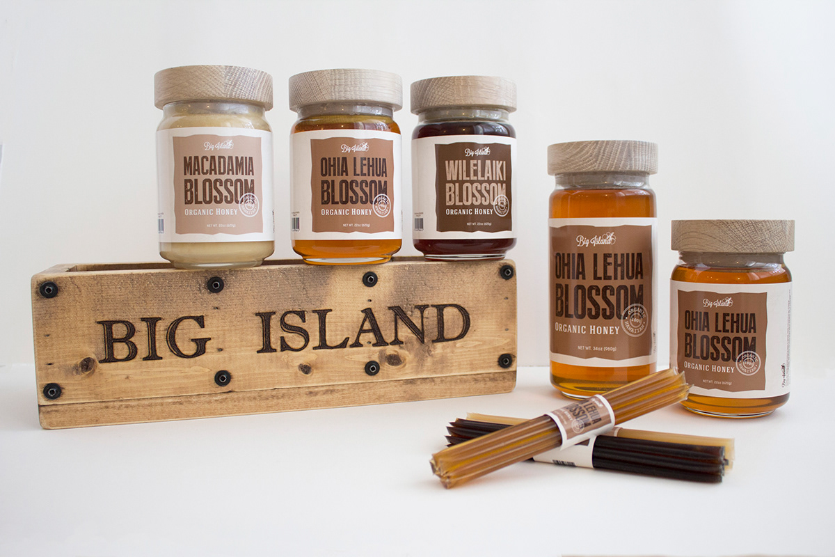 honey package jars crates big island