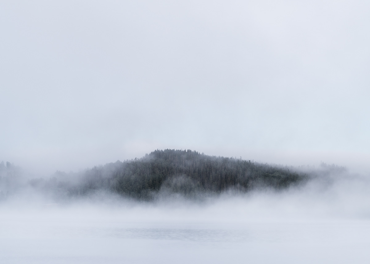 Coast fog high coast north Scandinavia sverige Sweden