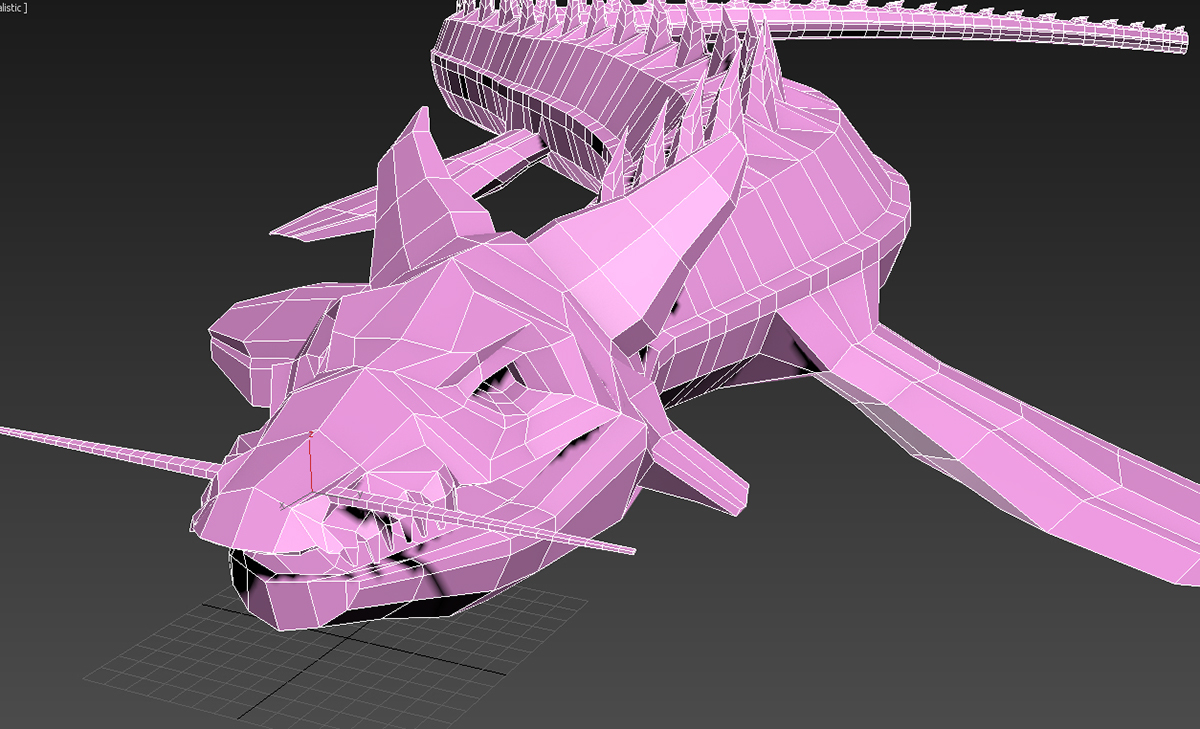 3D Speedy Mosasaurus