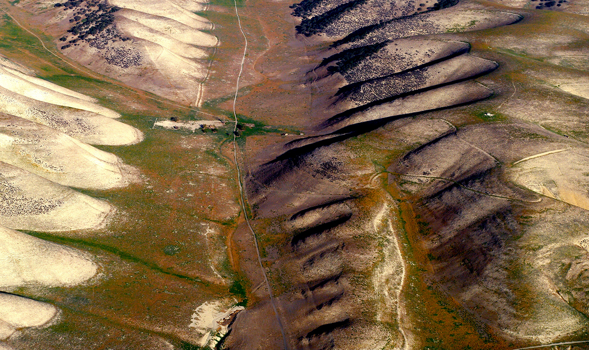 aerial landscape line texture pattern